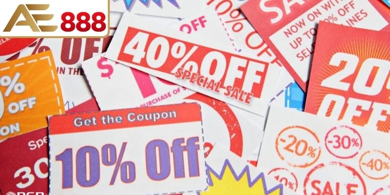 Giao diện khuyến mãi AE888 được trình bày rõ ràng