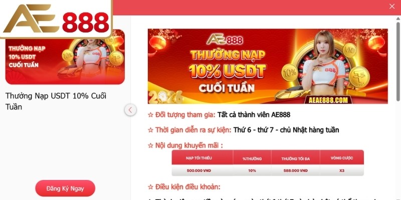 Nắm bắt yêu cầu cần thiết khi tham gia ưu đãi thưởng nạp USDT 10% cuối tuần